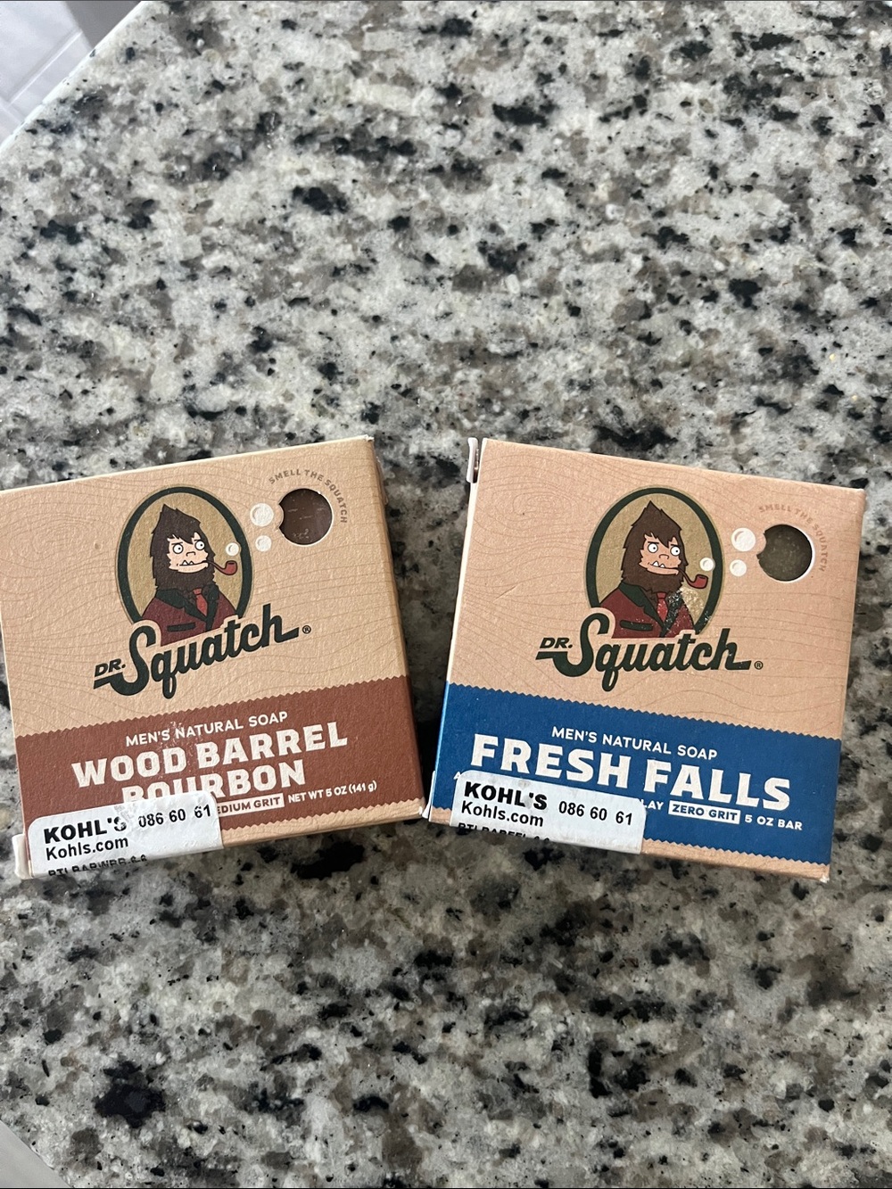 Dr. Squatch Wood Barrel Bourbon & Fresh Falls Soap Duo